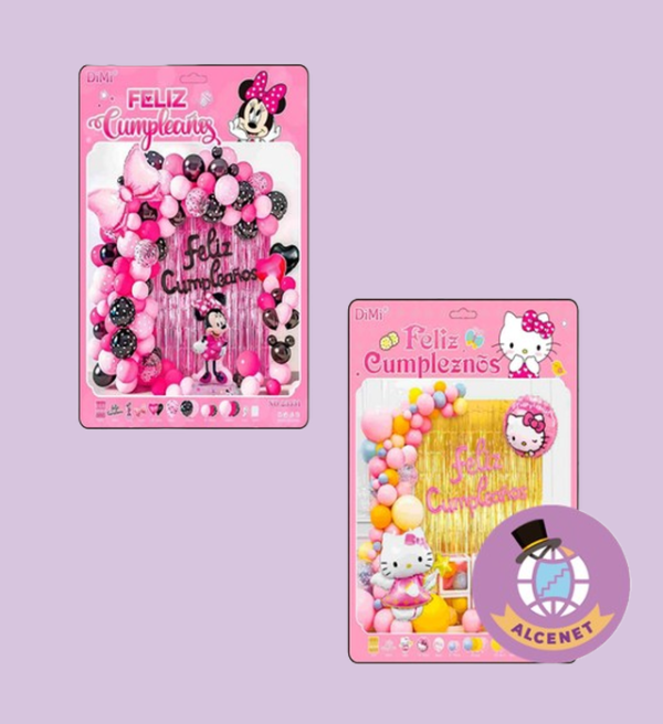 ARCOS DECORATIVOS MINNIE MOUSE Y HELLO KITY